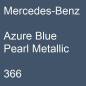 Preview: Mercedes-Benz, Azure Blue Pearl Metallic, 366.